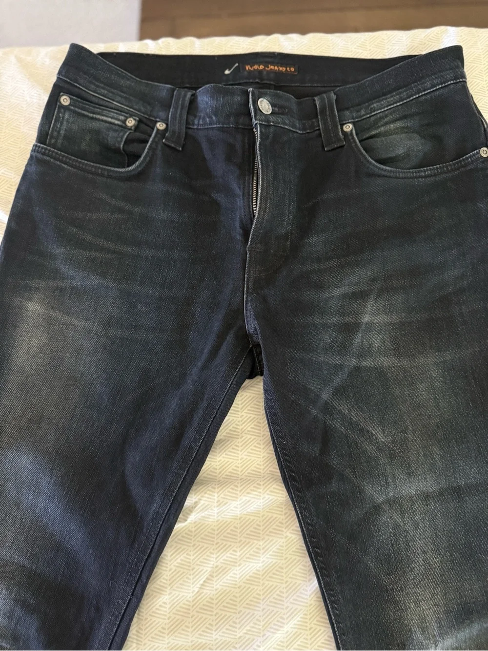 Nudie Jeans Slim Straight Black Wash Jeans